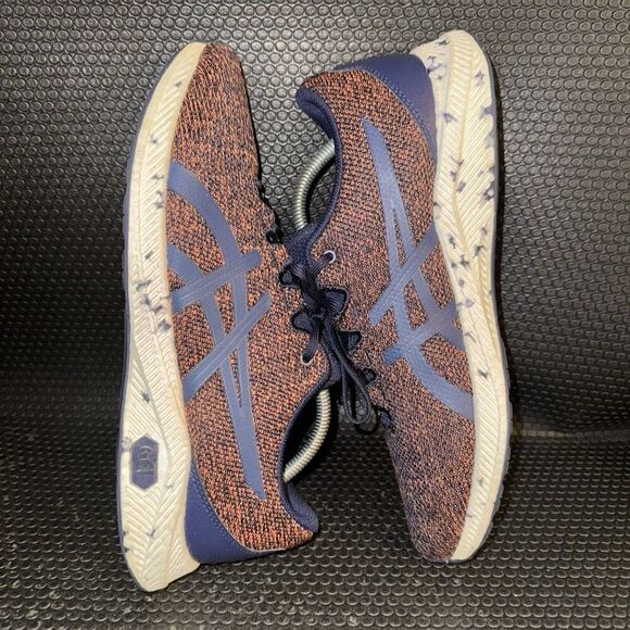 Asics HyperGel-Yu Peacoat Orange Blue Running Shoes Sneakers Men’s Size 10.5 - Picture 5 of 8